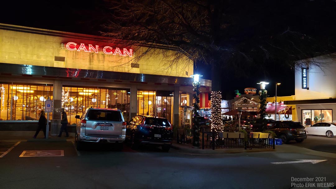 Can Can Restaurant at night Carytown Richmond Virginia